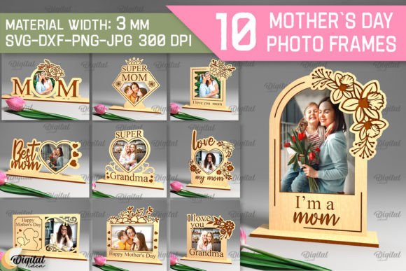 Download Mother`s Day Photo Frame SVG Bundle - Mother`s day Collection