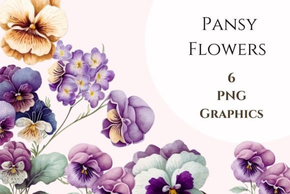 Download Pansy Flower Watercolor Bundle. - Pansy Collection