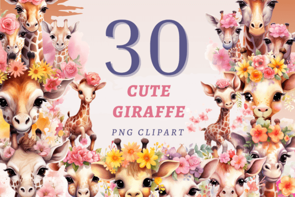 Download Cute Giraffe PNG Bundle - Cute giraffe png Collection