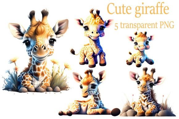 Download Cute Giraffe PNG Bundle - Cute giraffe png Collection